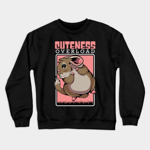 Chinchilla - Cuteness Overload - Cute Kawaii Rodent Crewneck Sweatshirt by Lumio Gifts